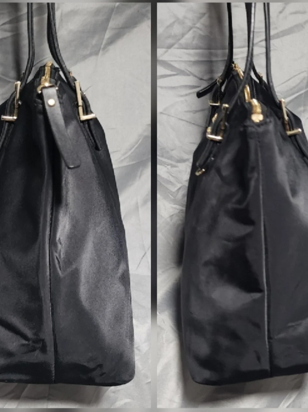 Kate Spade New York Watson Lane Maya Black Nylon Tote Bag Shoulderbag Purse